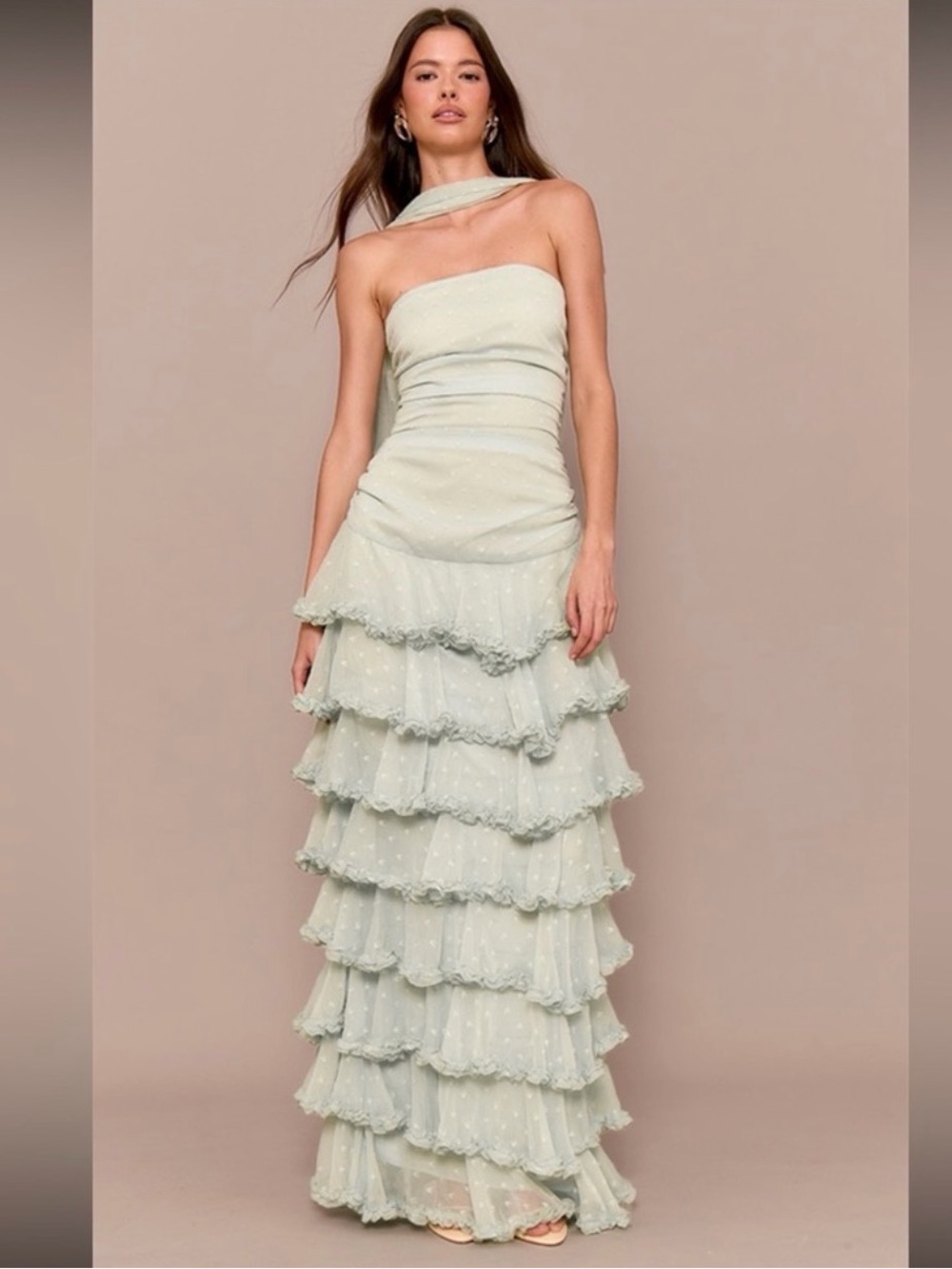Tiered Strapless Dress